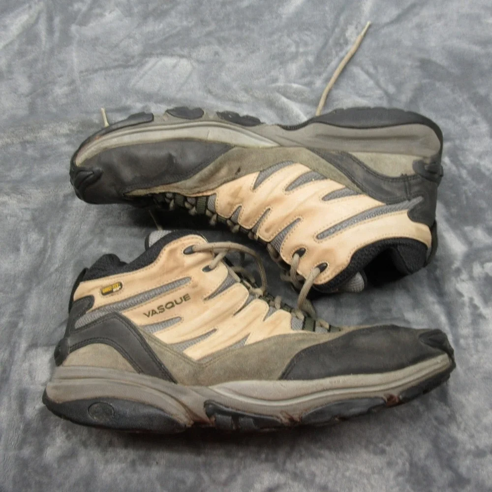 Vasque Stealth GTX Boots Men 14M Hiking Gray XCR GoreTex Waterproof Leather 7388